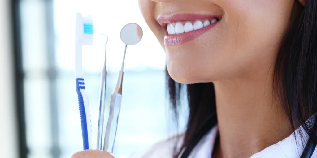 Smiling patient after receiving veneers in Turkey